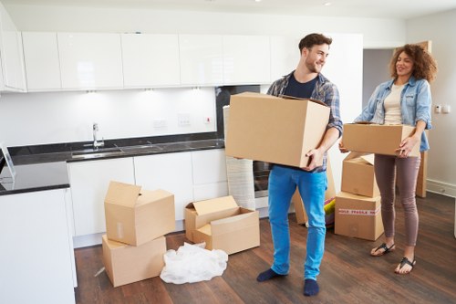 Packing and preparing belongings for flat removals in Blackfen